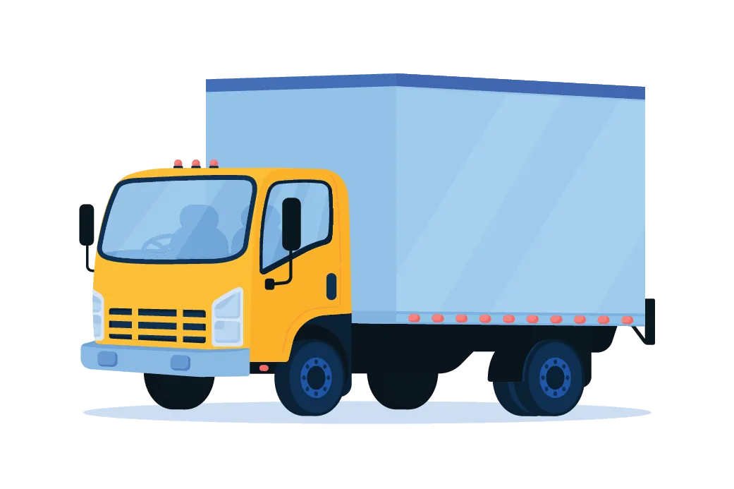 A box truck graphic